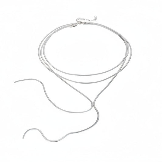 Silver Snake Necklace