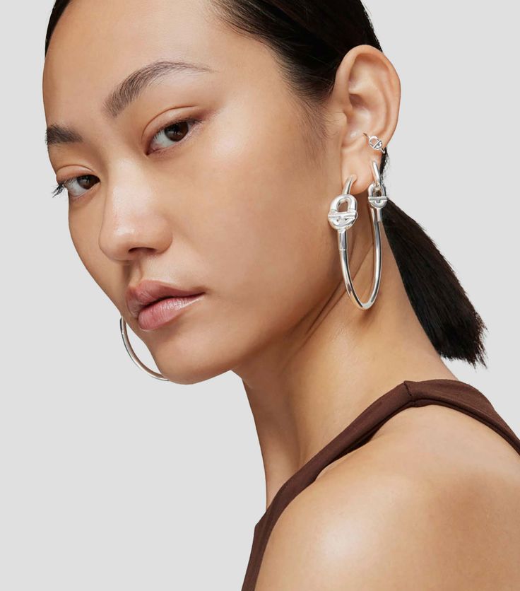 Aretes de plata para mujer