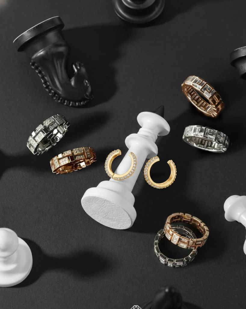 Aretes de oro para hombre