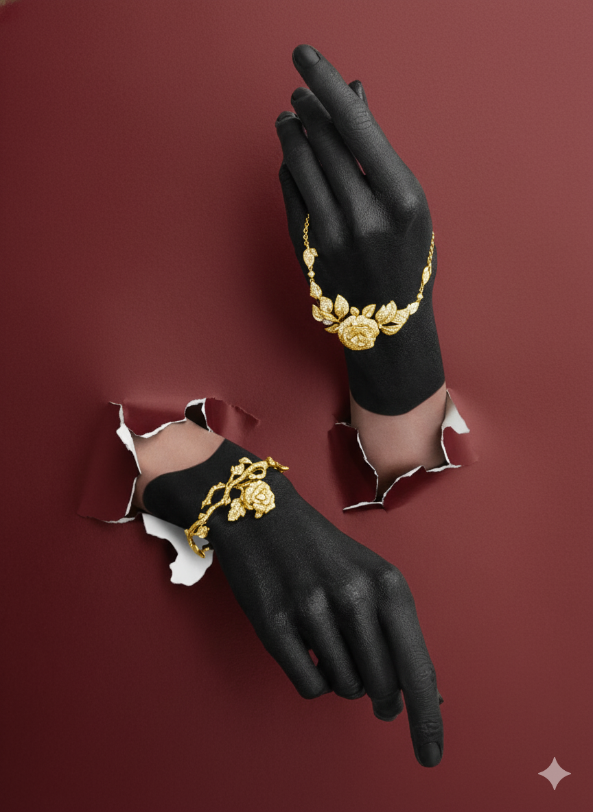 Pulseras de oro para mujer