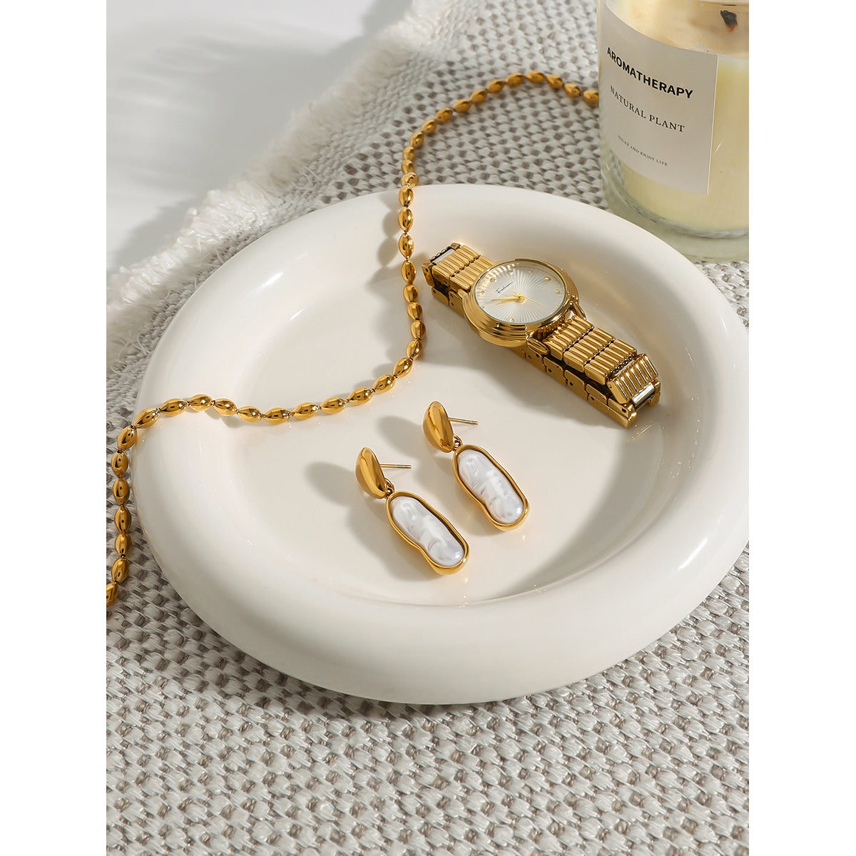 Aretes Realeza Doré